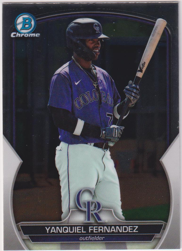 2023 Bowman Draft Baseball Chrome Yanquiel Fernandez #BDC-61