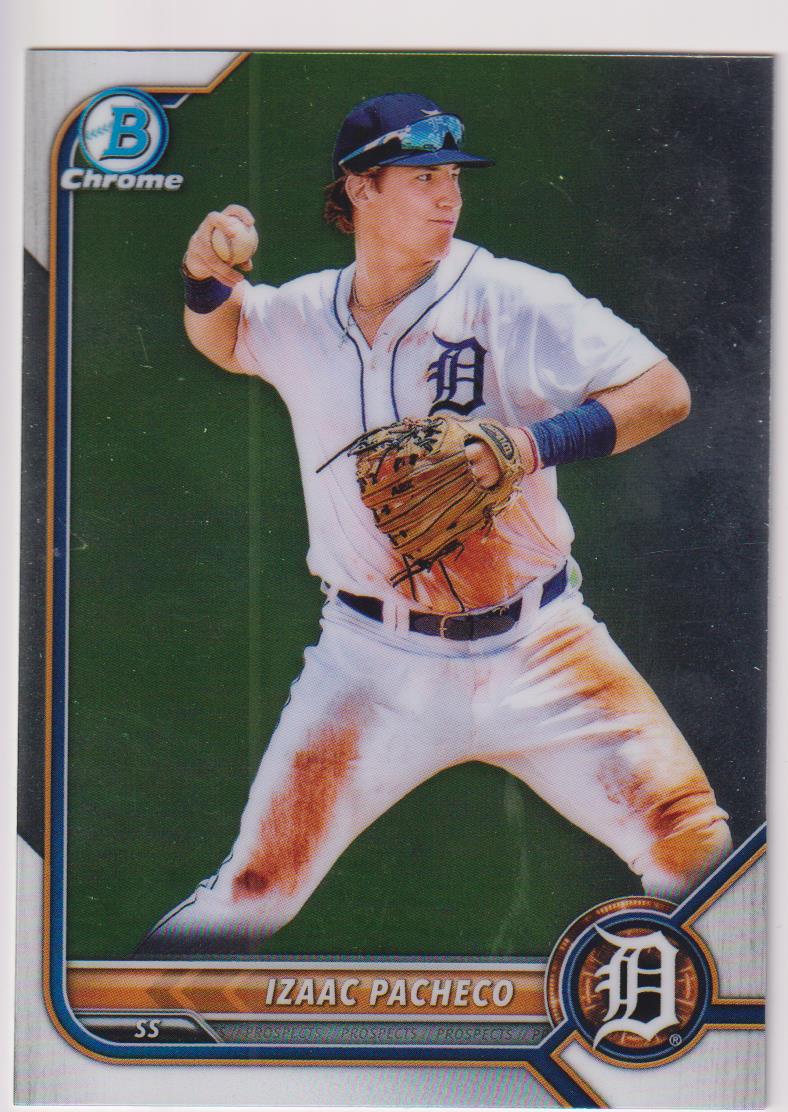 2022 Bowman Baseball Chrome Prospects Izaac Pacheco #BCP-106
