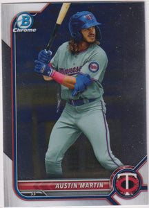 2022 Bowman Baseball Chrome Prospects Austin Martin #BCP-139
