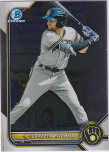 2022 Bowman Baseball Chrome Prospects Garrett Mitchell #BCP-132