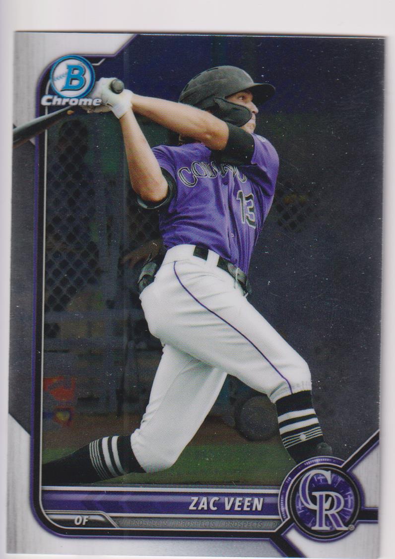 2022 Bowman Baseball Chrome Prospects Zac Veen #BCP-13