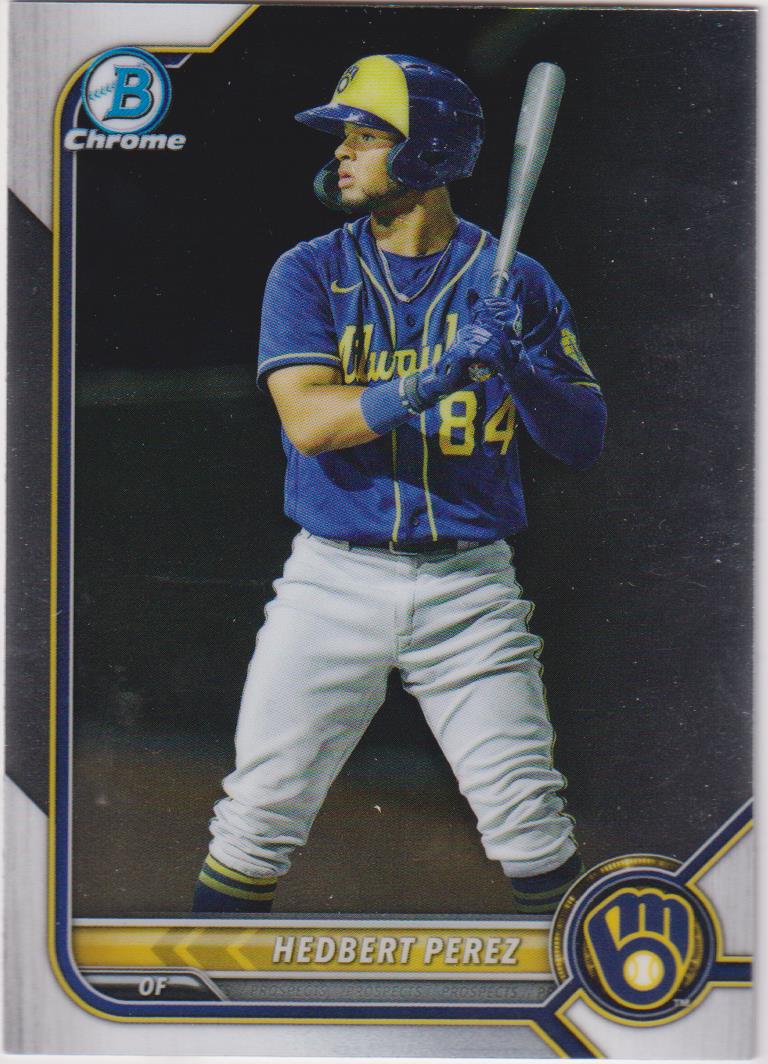 2022 Bowman Baseball Chrome Prospects Hedbert Perez #BCP-67