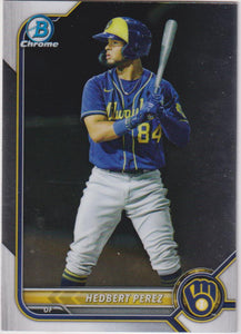 2022 Bowman Baseball Chrome Prospects Hedbert Perez #BCP-67