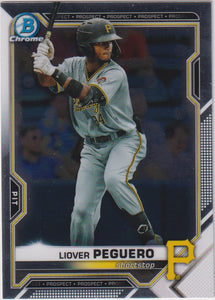 2021 Bowman Draft Baseball Chrome Liover Peguero #BDC-185