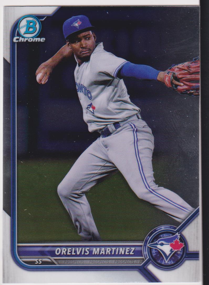 2022 Bowman Baseball Chrome Prospects Orelvis Martinez #BCP-104