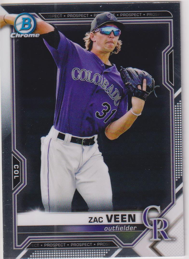 2021 Bowman Draft Baseball Chrome Zac Veen #BDC-150
