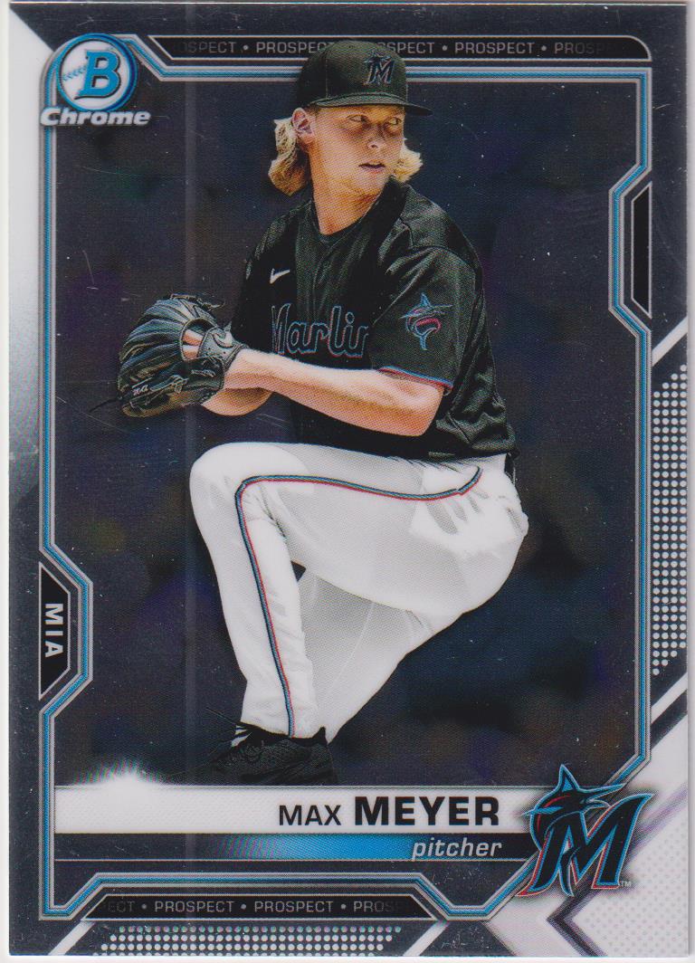 2021 Bowman Draft Baseball Chrome Max Meyer #BDC-99
