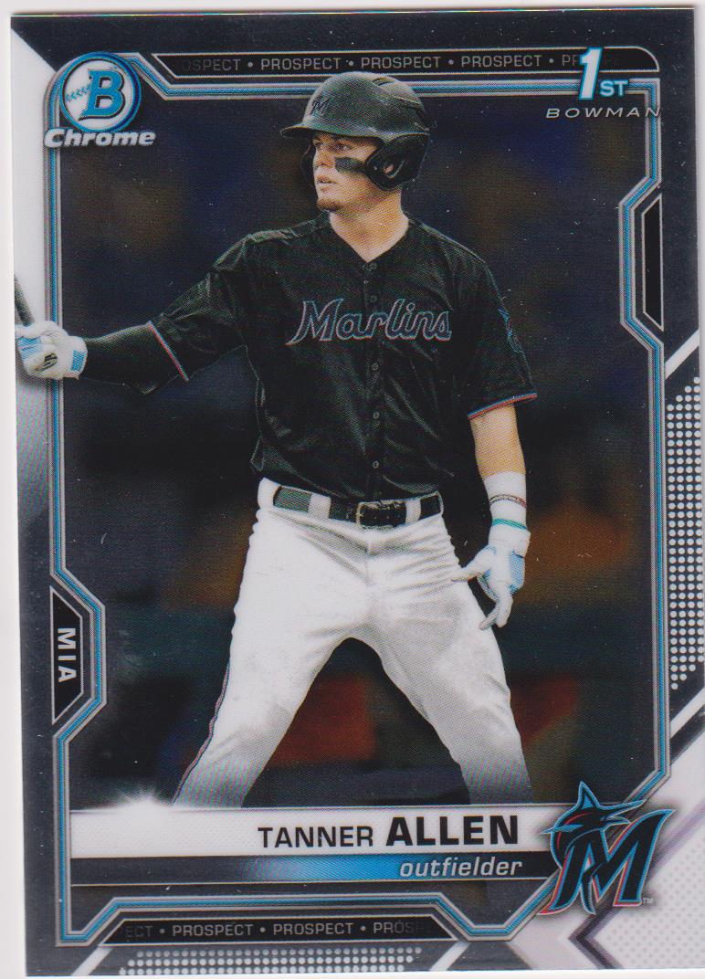 2021 Bowman Draft Baseball Chrome Tanner Allen #BDC-165