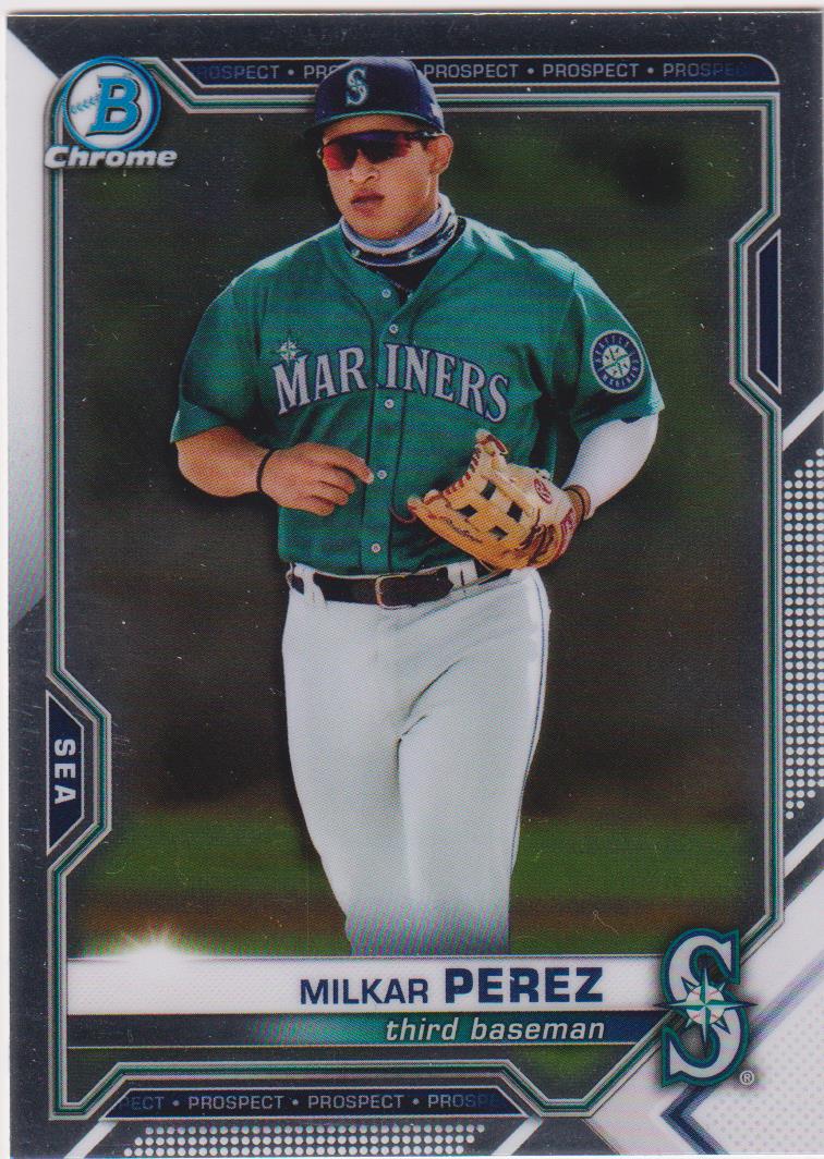 2021 Bowman Draft Baseball Chrome Milkar Perez #BDC-117