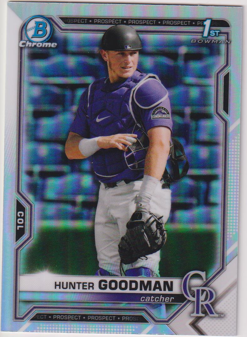 2021 Bowman Draft Baseball Chrome Refractor Hunter Goodman #BDC-66