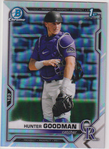 2021 Bowman Draft Baseball Chrome Refractor Hunter Goodman #BDC-66