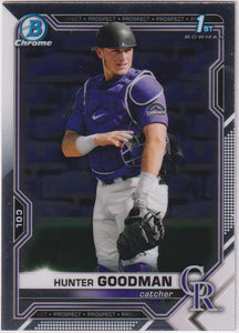 2021 Bowman Draft Baseball Chrome Hunter Goodman #BDC-66