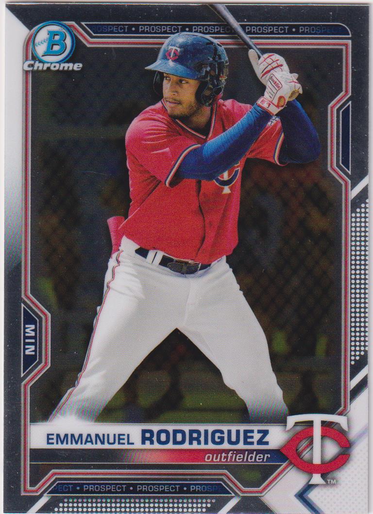 2021 Bowman Draft Baseball Chrome Emmanuel Rodriguez #BDC-55