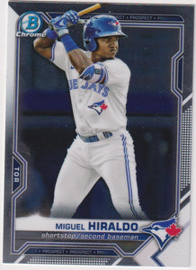 2021 Bowman Draft Baseball Miguel Hiraldo #BDC-98