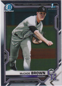 2021 Bowman Draft Baseball Chrome McCade Brown #BDC-59