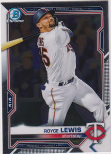 2021 Bowman Baseball Chrome Prospects Royce Lewis #BCP-63