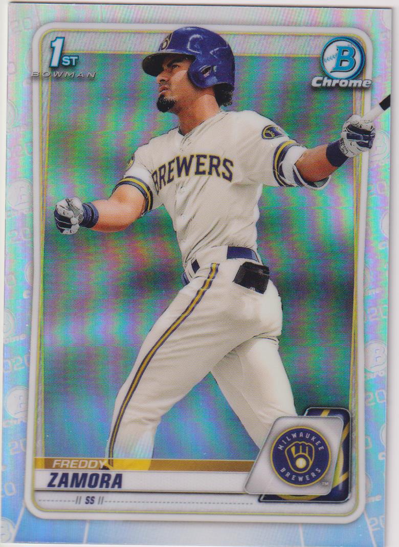 2020 Bowman Draft Baseball Chrome Refractor Freddy Zamora #BD-46