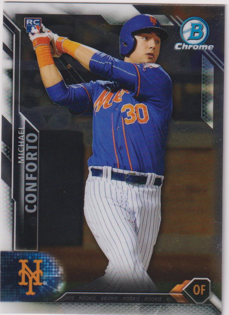 2016 Bowman Chrome Baseball Base Chrome Vending Michael Conforto #131 Rookie