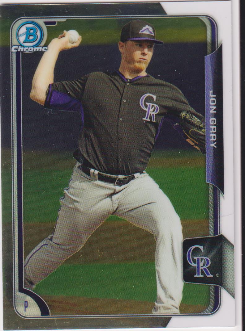 2015 Bowman Baseball Chrome Prospects Jon Gray #BCP52