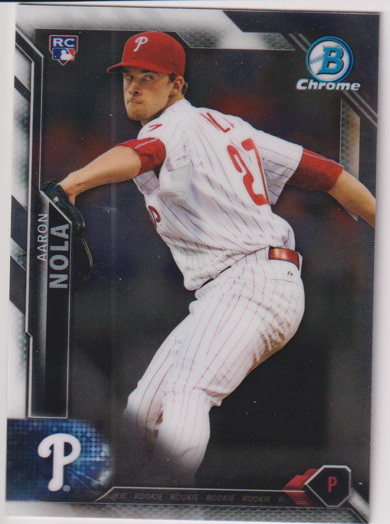 2016 Bowman Chrome Baseball Base Chrome Vending Aaron Nola #125 Rookie