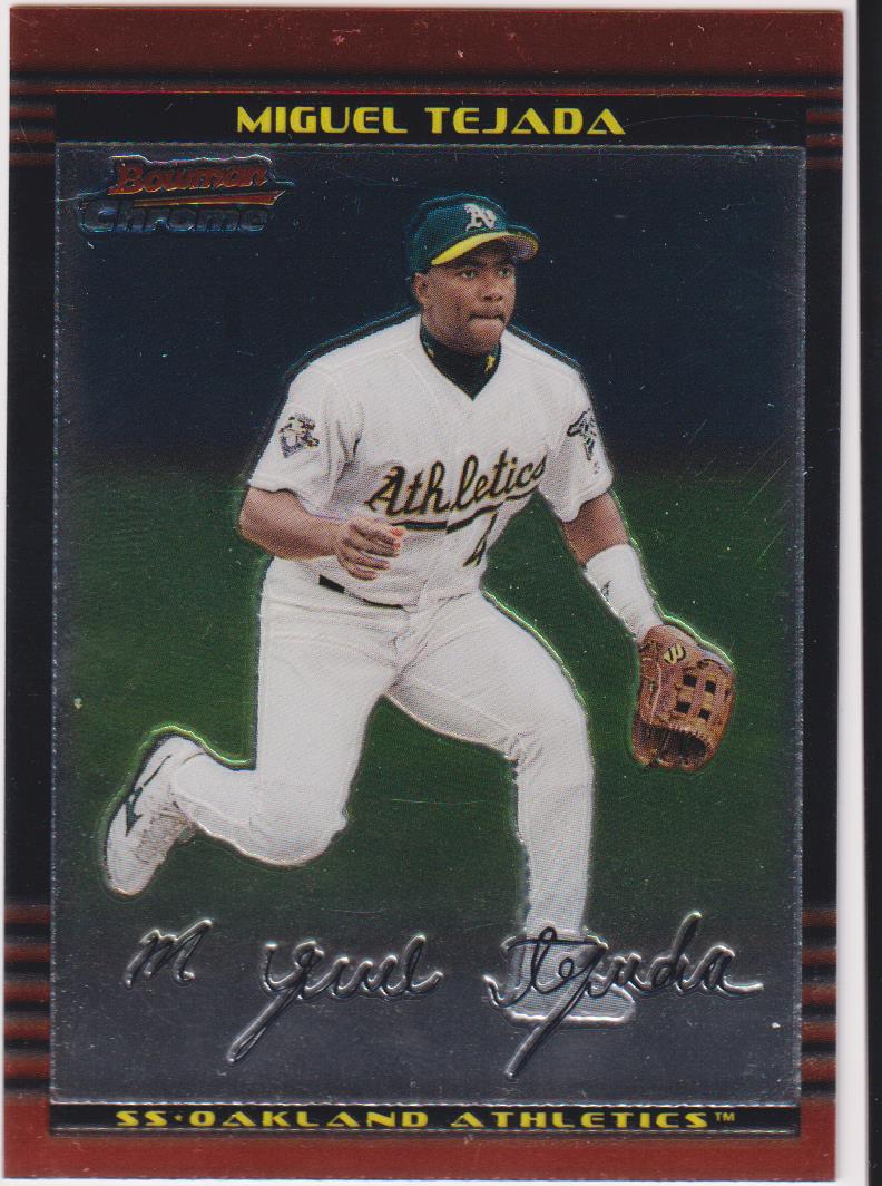 2002 Bowman Chrome Baseball Miguel Tejada #4