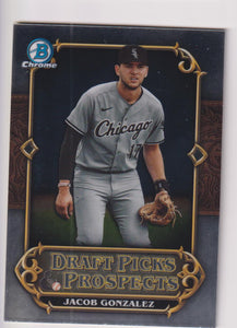 2023 Bowman Draft Baseball Draft Picks & Prospects Jacob Gonzalez #DPP-20