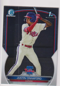 2023 Bowman Baseball Chrome Prospects Justin Crawford #BCP-3