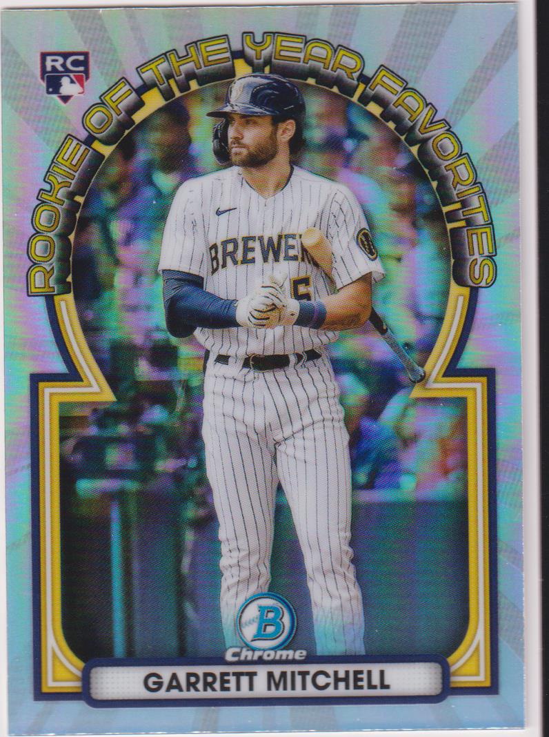2023 Bowman Baseball Rookie of the Year Favorites Garrett Mitchell #ROYF-7