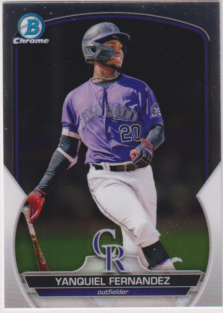 2023 Bowman Baseball Chrome Prospects Yanquiel Fernandez #BCP-30