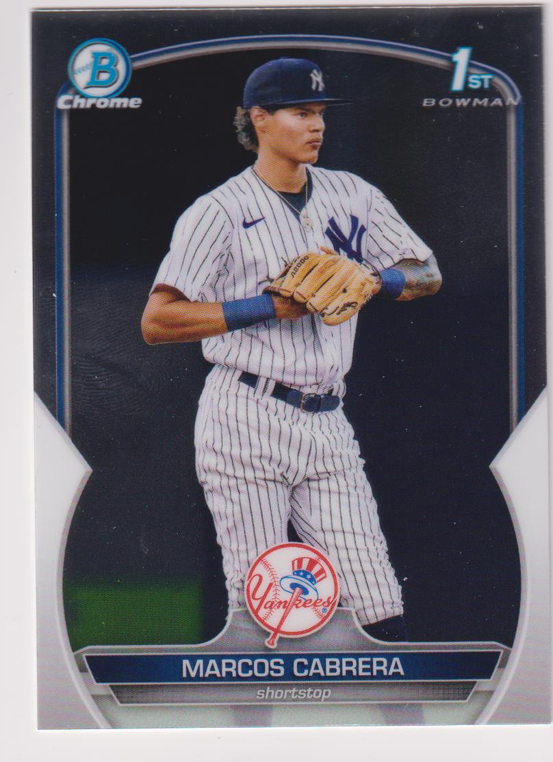 2023 Bowman Baseball Chrome Prospects Marcos Cabrera #BCP-46