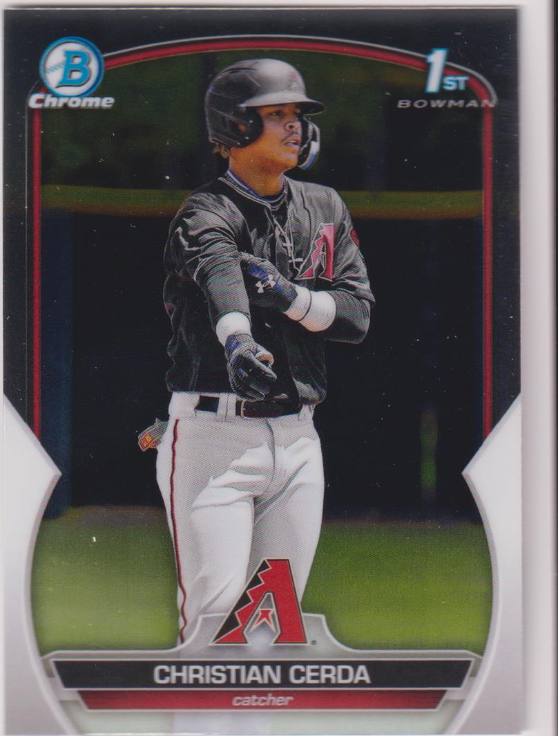 2023 Bowman Baseball Chrome Prospects Christian Cerda #BCP-56