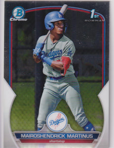 2023 Bowman Baseball Chrome Prospects Mairoshendrick Martinus #BCP-55