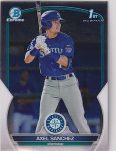 2023 Bowman Baseball Chrome Prospects Axel Sanchez #BCP-73
