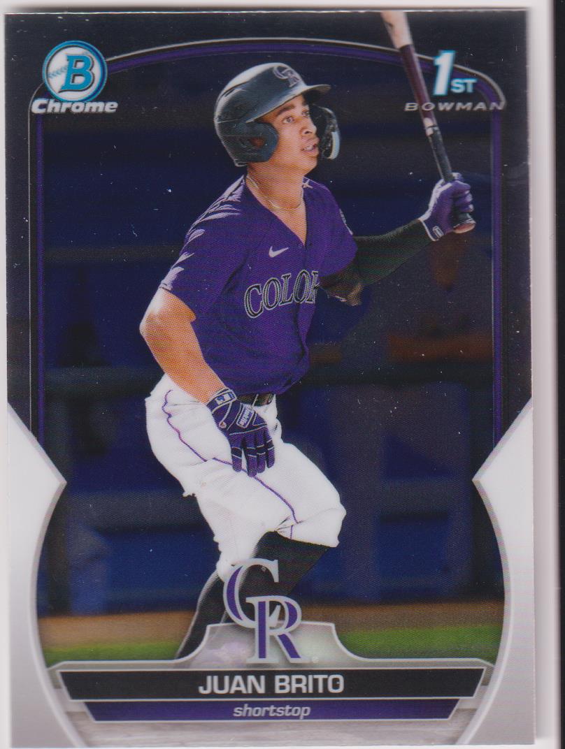 2023 Bowman Baseball Chrome Prospects Juan Brito #BCP-77