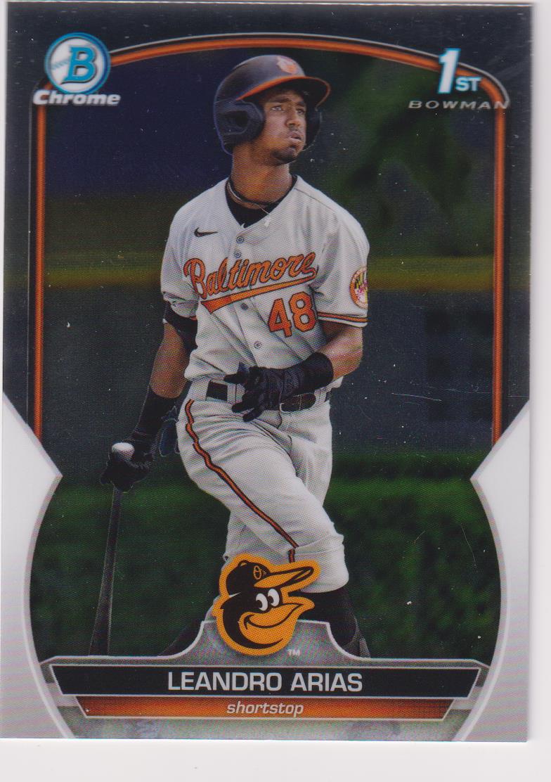 2023 Bowman Baseball Chrome Prospects Leandro Arias #BCP-84