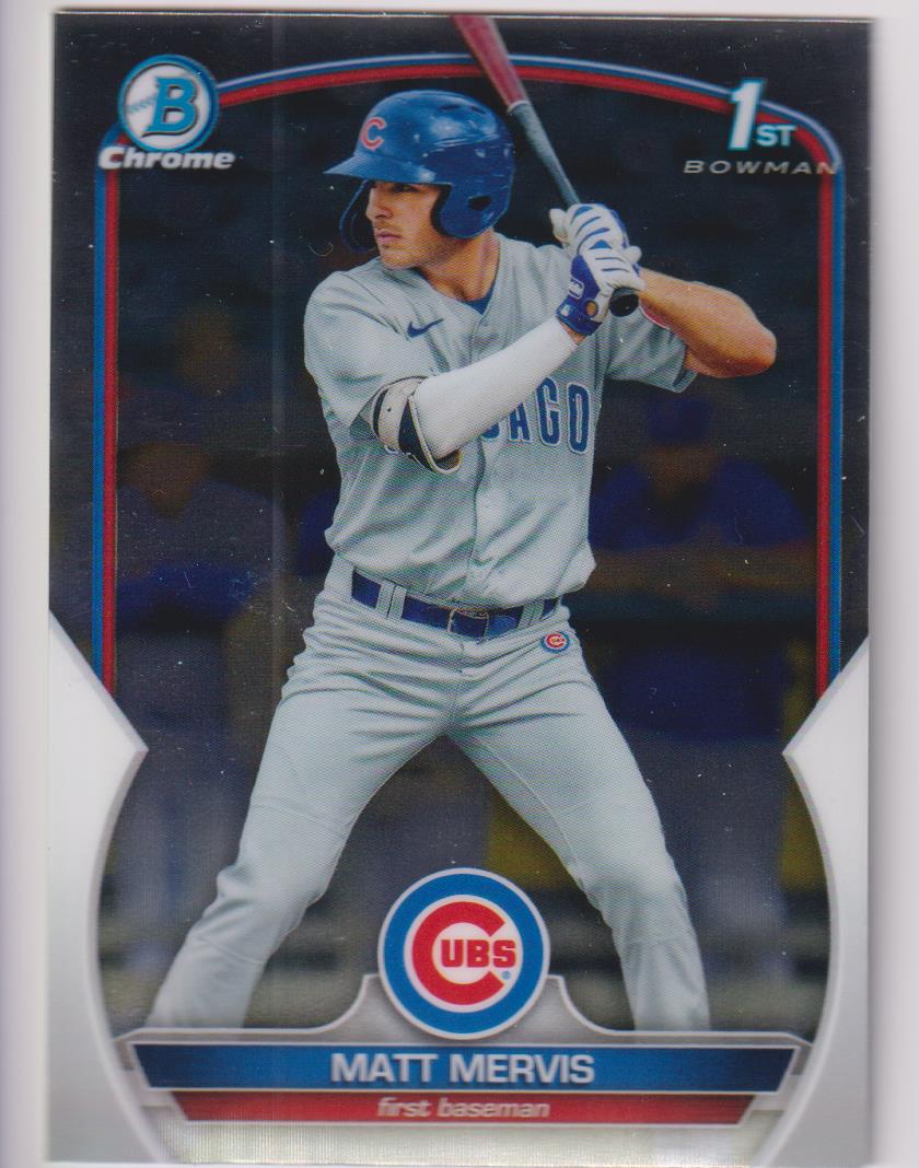 2023 Bowman Baseball Chrome Prospects Matt Mervis #BCP-74
