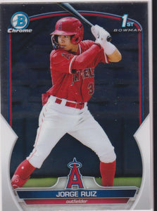 2023 Bowman Baseball Chrome Prospects Jorge Ruiz #BCP-123