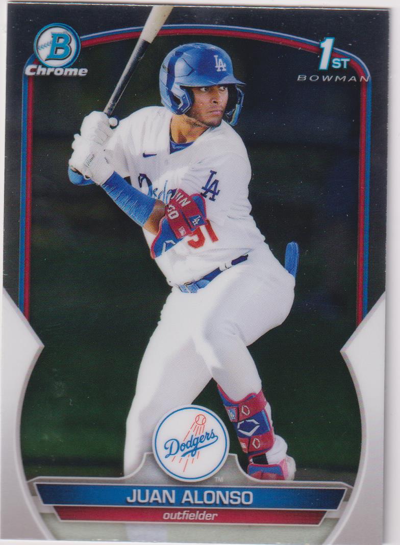 2023 Bowman Baseball Chrome Prospects Juan Alonso #BCP-137