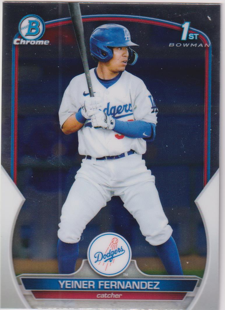 2023 Bowman Baseball Chrome Prospects Yeiner Fernandez #BCP-138