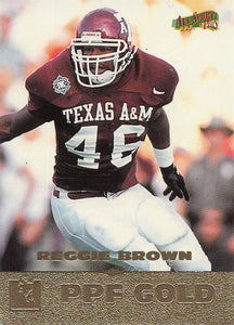 1996 Score Board All Sport PPF Gold Reggie Brown #148