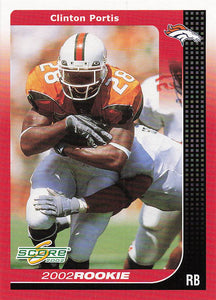 2002 Score Clinton Portis #263 RC