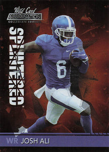 2021 Wild Card Alumination NIL Splintered Josh Ali #ANSP-18