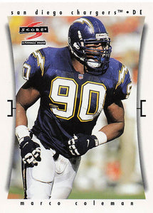 1997 Score Football Marco Coleman #21