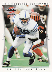 1997 Score Football Marvin Harrison #100