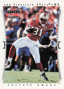 1997 Score Football Terrell Owens #101