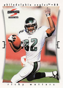 1997 Score Football Ricky Watters #116