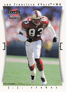 1997 Score Football J.J. Stokes #264
