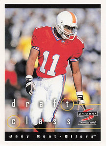 1997 Score Football Draft Class Joey Kent #295 RC