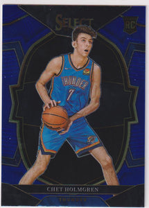 2022-23 Panini Select Basketball Blue (Retail Base) Chet Holmgren #83 Rookie