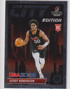 2023-24 Hoops Premium Stock Basketball City Edition Scoot Henderson #5